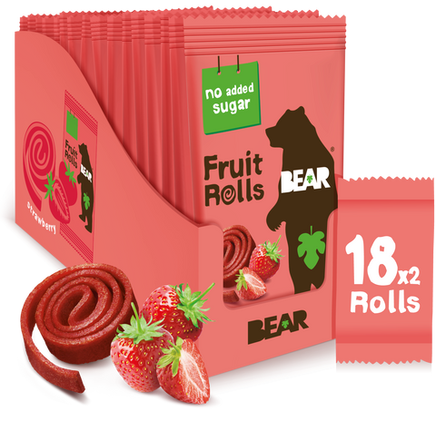 BEAR Ávaxtarúllur Single Jarðaberja