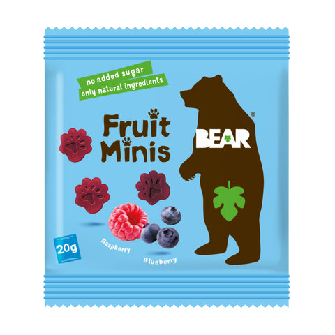 BEAR Ávaxtahnappar Single Hindberja Bláberja