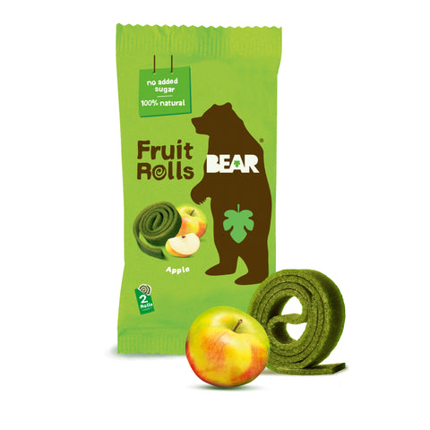 BEAR ávaxtarúllur Multipack epla, 6 kassar (30 stk)