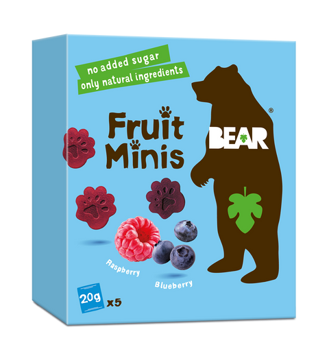 BEAR Ávaxtahnappar Multipack Hindberja Bláberja