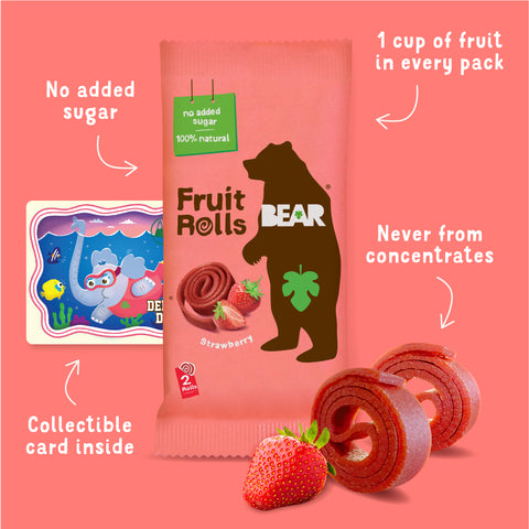 BEAR Ávaxtarúllur Multipack Jarðaberja
